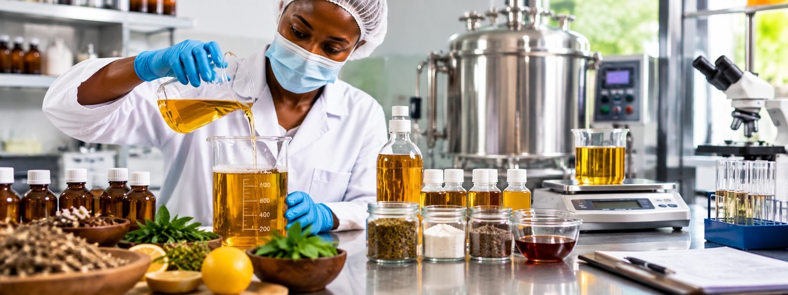 Extraction et filtration des ingrédients botaniques WHIS
